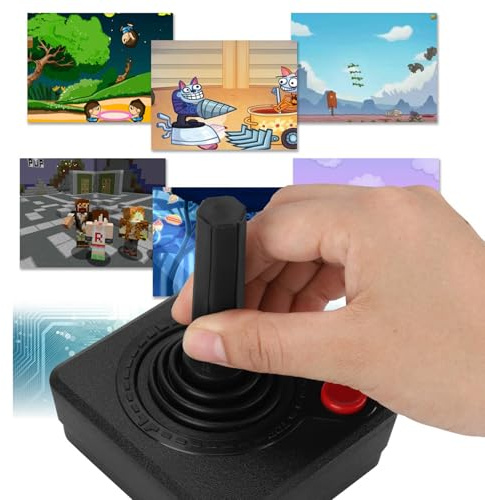 CHICIRIS Joystick, Contrôleur de Jeu, Contrôleur de Joystick Analogique Rétro Classique 3D pour 2600
