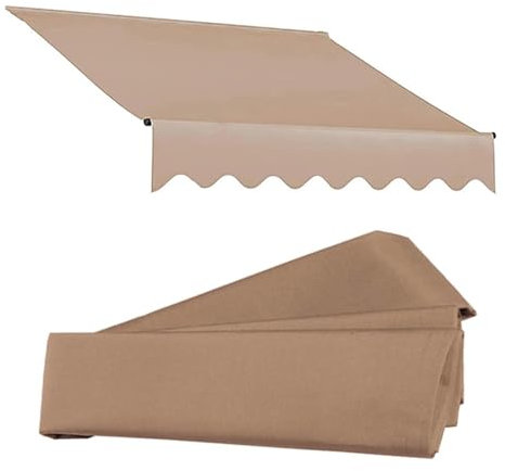 Tela per tenda da sole retrattile durevole per cortile, giardino, mercato, negozio, tessuto di ricambio per tenda da sole, 2 x 1,5 m