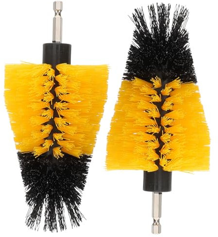 Ipetboom Brosse de Nettoyage pour Perceuse Électrique 2 Pièces Accessoires de Nettoyage Polyvalents Réutilisables et Faciles à Installer pour Voitures Carrelages Salle de Bain