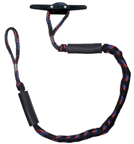 Cavi docking per barche – 120 x 10 x 2 cm – Dock linee con loop | Prodotti di ancoraggio Marine Security Kayak | Corda di ancoraggio per ponton rafting – Canoa