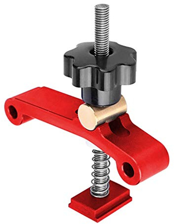 Bloques de sujeción de pista en T mejorados, placas de prensa, ajustables, abrazaderas de sujeción para mesa de carpintería, herramientas, caja