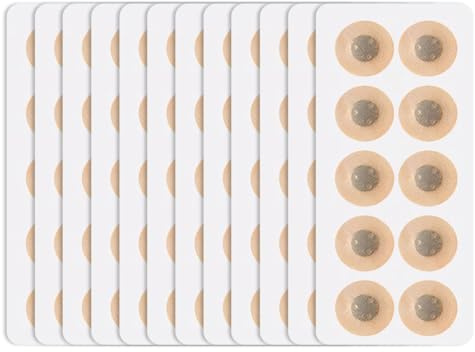 60 pares Parches Magnéticos de REPUESTO para Dilatador Nasal,Tiras nasales magneticas,Compatible con Dilator Magnetico Nasal, Alivia Ronquidos y Congestión Nasal