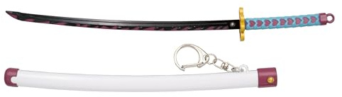 Llavero Katana Kanroji Mitsuri, 23,5 cm, Zinc y Acero, con Soporte, A11781