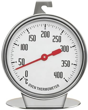 Backofenthermometer,Backofenthermometer Innen,Ofenthermometer Für Backofen 7 Cm Messbereich 0°C Bis 400°C Edelstahl Ofenthermometer Mit Großem Zifferblatt Zum Backen Bbq & Kochen