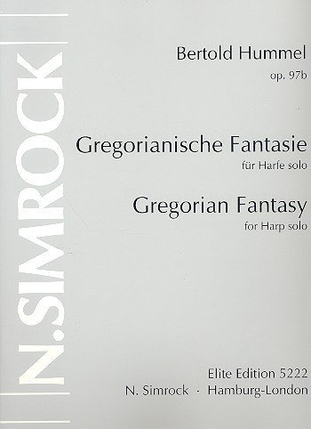 Gregorianische Fantasie: op. 97b. Harfe.