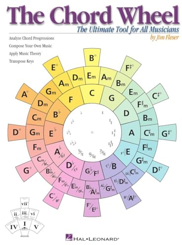 The Chord Wheel: The Ultimate Tool for All Musicians | Musiktheoretisches Nachschlagewerk für Gitarre, Klavier und alle Instrumente | Akkordfolge-Leitfaden für Anfänger bis Fortgeschrittene