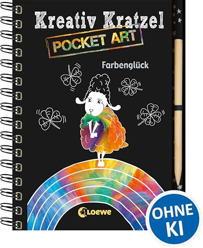 Kreativ-Kratzel Pocket Art: Farbenglück: Kritz-Kratz-Beschäftigung zum Mitnehmen für Kinder ab 5 Jahre (Kreativ-Kratzelbuch)