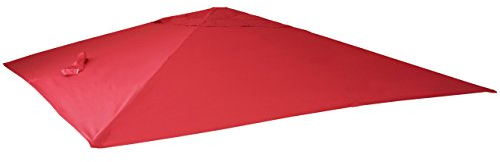 Mendler Toile de Rechange pour Parasol déporté HWC, 3 x 4 m - Rouge
