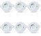 LAMPAOUS LED D50 5W bombilla empotrada luz empotrable spot light 400lm orientable Foco empotrable blanco natural 4000k empotrado redondo Lámpara de techo, no regulable lote de 6 (4000k)