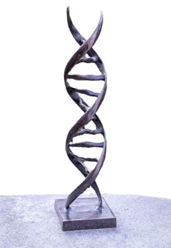 IDYL Bronze-Skulptur Moderne Figur DNA, 53 x 13 x 13 cm