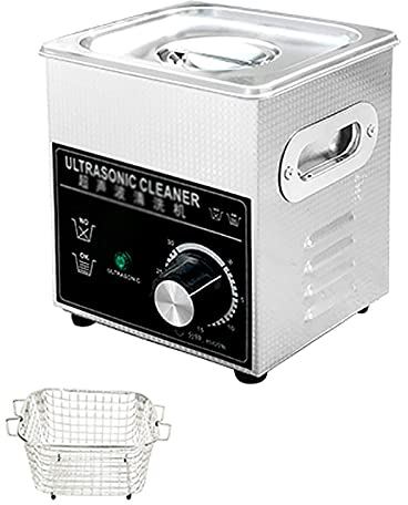 NICETOW 1.3L-30L Ultrasonic Cleaner, Stainless Steel Automatic Cleaning Machine, Knob Control Timer Adjustable, for Jewelry Watches Dentures Glasses Metal Parts, 40KHz