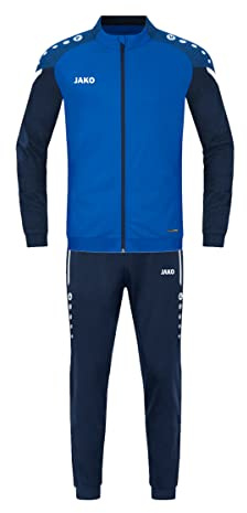JAKO Herren Trainingsanzug Polyester Performance, Royal/Marine, L