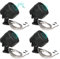 FERCAISH 4 Pcs 500W Car Speaker, TP-006A High Power Stereo Car Tweeter, Vertical Round Easy to Install Speakers for Surface Mounting on Car Truck and Boat (4Pcs)