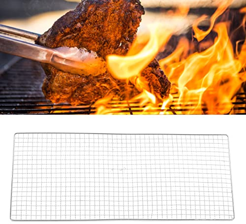 grillage de barbecue 24,Grilles ¨¤ gaz,4 x 10,2 po Coin arrondi en acier inoxydable Grille de gril en acier inoxydable largement utilis¨¦e pour le barbecue de camping, Grille de barbecue gril en a