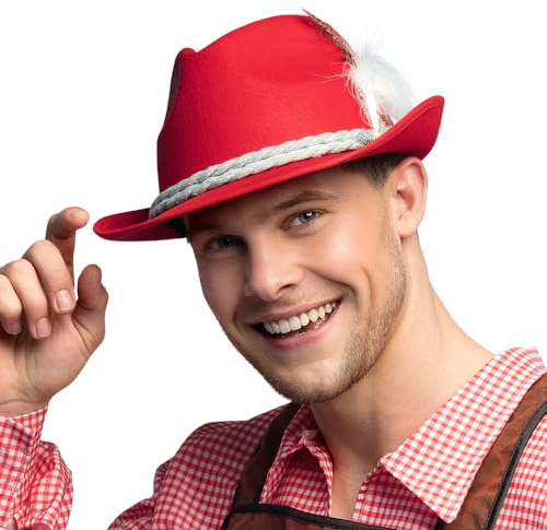 Boland 54246 - Hut Bayer, Kopfbedeckung für Kostüme, Accessoire für Mottoparty, Bierfest und Trachten