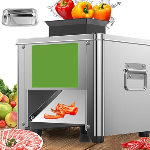 Affettatrice Elettrica Commerciale, Corpo in Acciaio Inossidabile, Lama Di Grande Diametro 85 Mm, Set Di Coltelli Intercambiabili, Per Carne Di Maiale Disossata, Pollo E Pesce,2.5mm