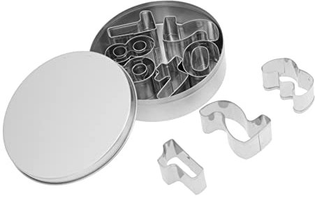 Cabilock Cortador de Galletas Números Moldes de Acero Inoxidable para Galletas Herramientas para Hornear para DIY Moldes y Cortador de Número Eventos de Comunion