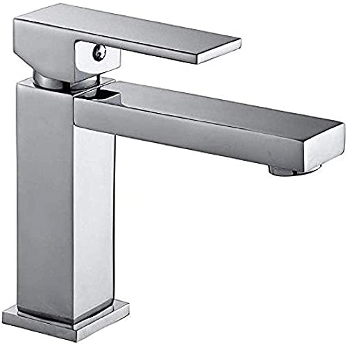 shower head Water Taps, All Square Washbasin Faucet Mixer Hot and Cold Water Mixer Bathroom Single Lever Mixer shower head