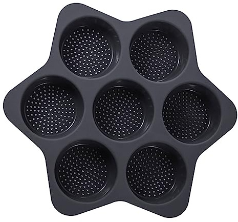 MOLUCKFU Silikonformen Zum Backen Muffinblech Für Heißluftfritteuse Pastetenform Wiederverwendbare Brotformen