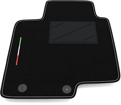 Automatte nur auf der Fahrerseite, 1 Stück, kompatibel mit Hyundai i20 2020-2025 | 1 maßgeschneiderter Teppich, Italien-Flagge