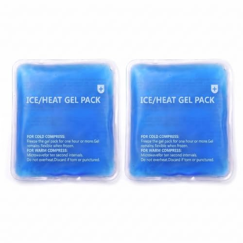 Hard Hat Ice Pack Inserts, Cooling Gel Packs for Cold Compress, Blue, 2 Pack