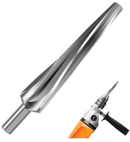 Kueohse 7 Degree Ball Joint Tapered Reamer,Speed Steel Tapered Ball Joint Reamer Tool with 1/2 Inches Toolholder,W6542
