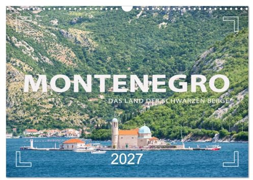 CALVENDO - Montenegro - Das Land der schwarzen Berge (Wandkalender 2027 DIN A3 quer), Monatskalender: Land im Balkan mit traumhaften Landschaften