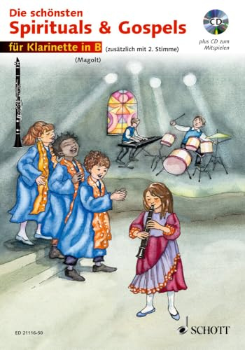 Die schönsten Spirituals & Gospels: sehr leicht bearbeitet. 1-2 Klarinetten in B.