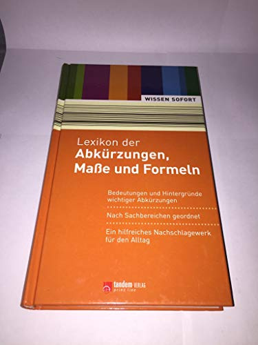 Lexikon der Abkürzungen, Maße und Formeln