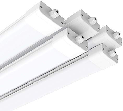 Anten Neon LED 120CM (5 packs), 36W 3600lm Blanc Chaud 4000K Tube LED, Reglette LED, IP65 Imperméable Luminaire Plafonnier pour Atelier, Sous Sol, Bureau, Hobby, Grange, Grand Magasin