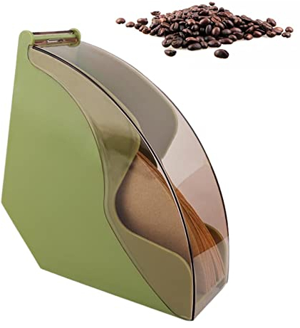 Kaffeefilterhalter - Filterpapierspender Rack Mit Staubdichter Abdeckung | Filterpapierhalter Kaffee Filtertütenhalter Für Cafés Zu Hause, Kapazität Von 100 Papierfiltern