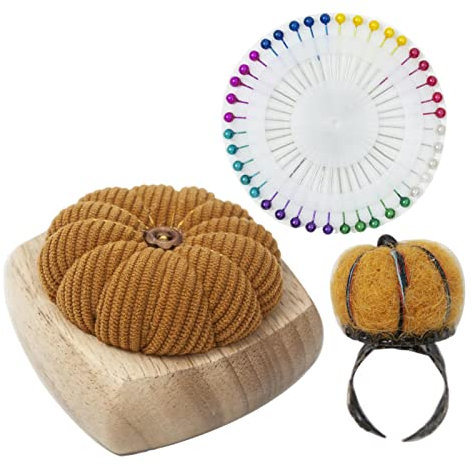 Fulenyi Kürbis-Nadel-Nadelkissen | Needle Collect Halter und Nähaufbewahrung - Niedlicher Kürbis-Blumen-Anti-Fall- -Handwerkswerkzeuge Nähzubehör für den Heimgebrauch