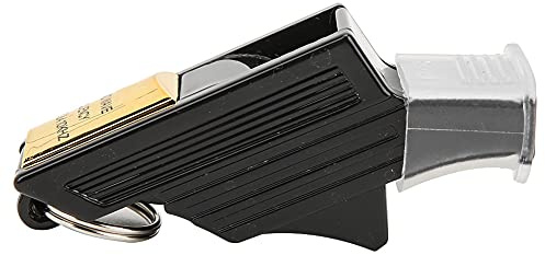 Visselpipor, Akozon Fox 40 Sonik,Bästa Domarvisselpipa,Räv 40 Visselpipa,S Basket Sport Träning Domare Vissling Camping Överlevnad Nödsituation Livräddning W (Svart guld)