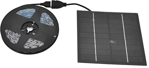 AYNEFY Utomhus växtlampa, solväxt, ljusremsa, miljövänlig 5 W LED högt ljusflöde främjar tillväxt solcell LED växtljusremsor (1 m)