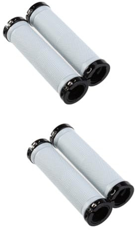 BESPORTBLE 2 Stücke Paar Lenker Griffe Weiß Gummi und Aluminium Legierung Komfortable Nicht-design für