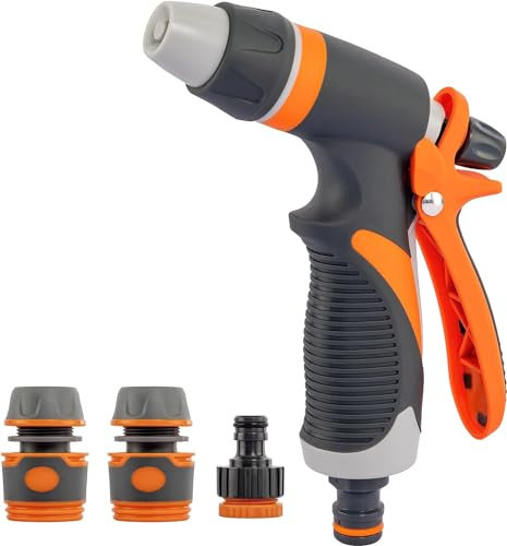 Kippen 6160X - Kit per Irrigazione con Pistola a Getto Regolabile + Raccordi ad Innesto Rapido