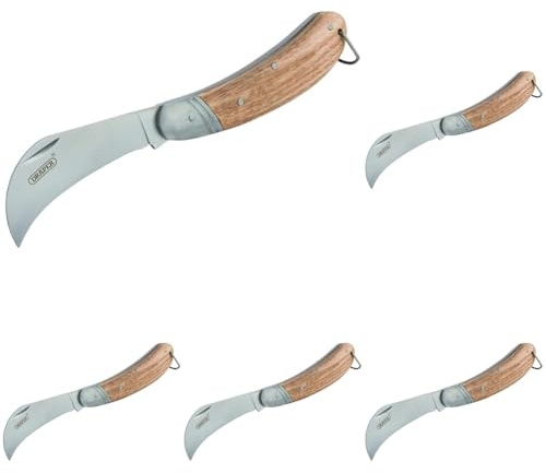 Draper 17558 Budding knife with FSC Certified Oak Handle,Brown (Pack of 5)