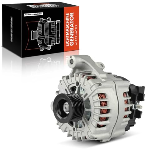 Frankberg Lichtmaschine Generator 220A Kompatibel mit 5er Touring F11 3.0L Diesel 2009-2016 X5 E70 3.0L Diesel 2008-2013 7er F01 F02 F03 F04 3.0L 2008-2015 Replace# 12-31-7-807-187