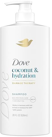 Dove Shampoo Coconut & Hydration for Dry Hair with Bio-Protein Care Technology and Coconut Oil 28 Fl Oz