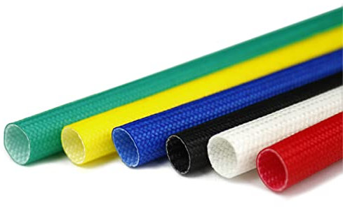 STSTS Manchon de Protection Thermique en Fibre de Verre, Gaine tressée, Gaine de câble Flexible tressée Extensible for isoler, 10 mètres 6 mm, Noir(Red)