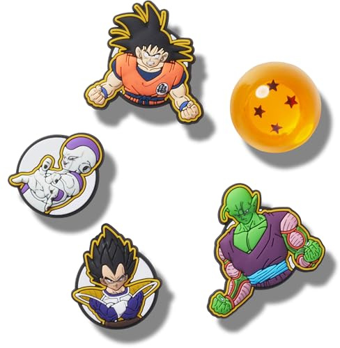 Crocs Jibbitz, ciondoli a forma di scarpa a forma di personaggio dei cartoni animati, Dragon Ball Z, confezione da 5