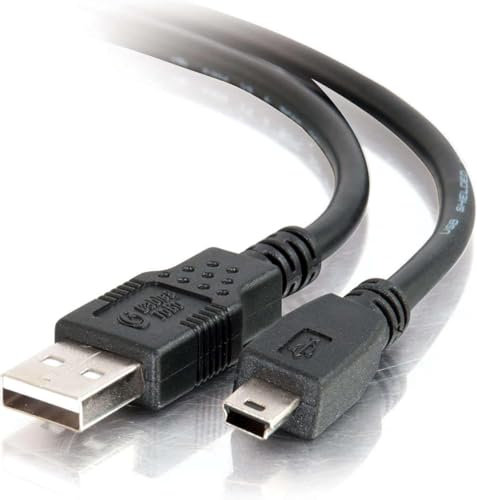 Cable mini USB 2.0 tipo A a Mini B, cable de carga rápida de datos compatible con micrófono Blue Yeti Hero HD, teléfonos celulares, reproductores de MP3, cámaras digitales, cable de carga para PS3