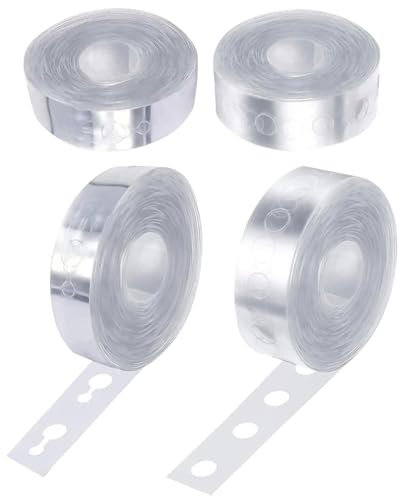 WOLMIK Ghirlanda di palloncini a strisce, 4 rotoli da 20 m, per palloncini, ghirlanda, per palloncini, accessori per matrimoni, festival, feste, riutilizzabili