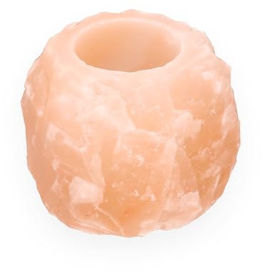 Lebensquelle Plus Salzkristall Teelichthalter | Salz Teelicht Stimmungslicht 400 g | Kristallsalz aus Punjab/Pakistan nahe Himalaya