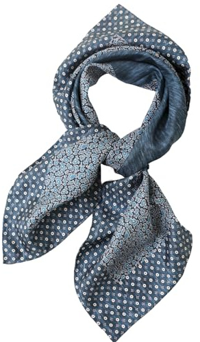 Prettystern Seidenhalstuch 65x65 cm Unisex Seidentuch, handrollierte Kanten, 100% Seide Halstuch Kopftuch für Damen & Herren