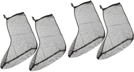TOYANDONA 2 Paires Couvre-pieds de moustiques enfants parc pieds chaussettes couvre-chaussures d'extérieur couvre-pieds de protection pour la pêche Engrener Black