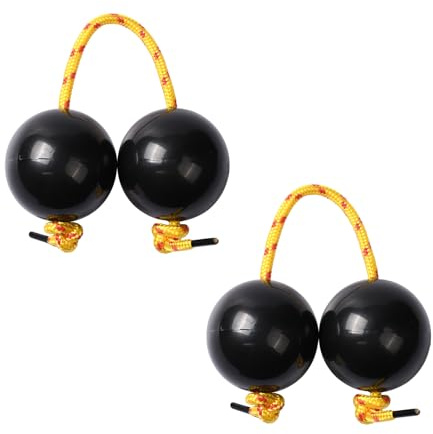 Pumwoy 2 Pares Kashaka Instrumento Africano, Kashaka Aslatua Shaker Aslatuas Rhythmic Ball, Bola Rítmica de Aslatuas Instrumento Africano Percusión Manual, para Fiestas Bodas Clases de Música