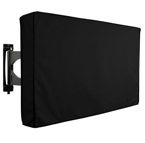 ZFIHAV Coperchio di Protezione per Televisori Copertura for Schermo TV da Esterno, televisore, Borsa Protettiva Impermeabile, 24, 38, 42, 48, 52, 65(Black,60-65inch)