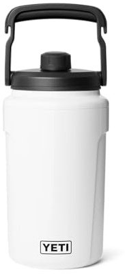YETI Silo Half Gallon (1.89L) Jug with 100% Leakproof Chug Cap, White | Insulated Water Bottle for Ice Cold Drinks, Large Water Bottle for Sports & Training, Dishwasher Safe