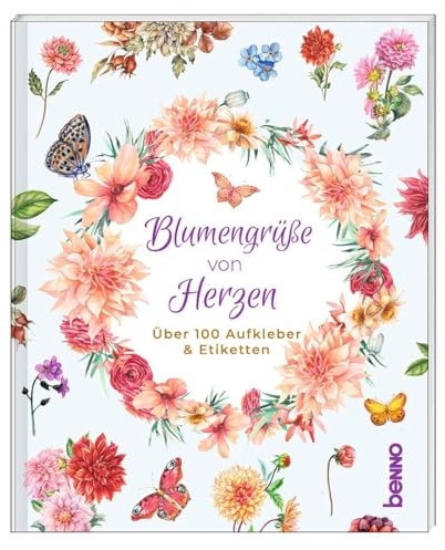 Blumengrüße von Herzen: Über 100 Aufkleber & Etiketten